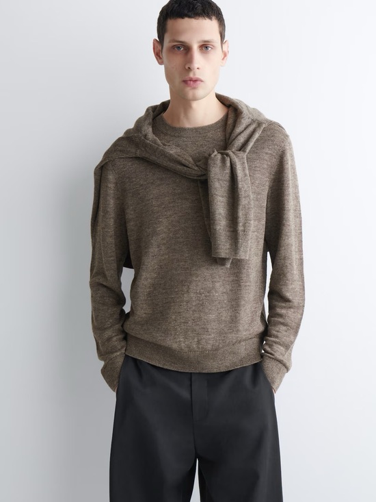 COS Other - NWT (size M) COS KNITTED LINEN CREW-NECK SWEATER